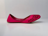 NAZAKAT – Fuchsia Royale Khussa with Delicate Embroidery and Regal Bloom Accents